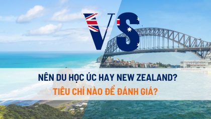 Nên du học Úc hay New Zealand? Tiêu chí nào để đánh giá?